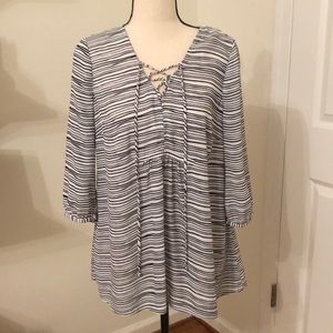Beautiful Striped Maternity Blouse